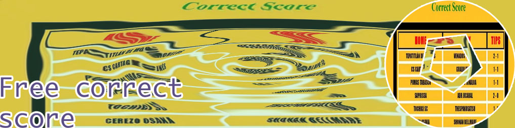 Correct score prediction and tips wininbets